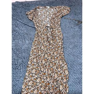 American Eagle Maxi Wrap Floral Dress